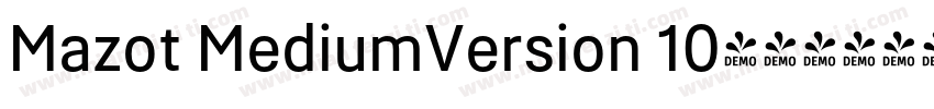 Mazot MediumVersion 10字体转换